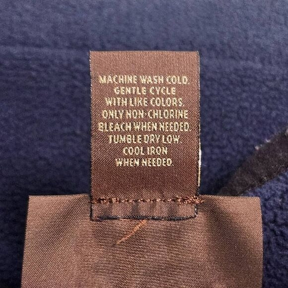 Greg Normal for Tasso Elba Navy Fleece Vest Size Small Preppy Fleece Vest