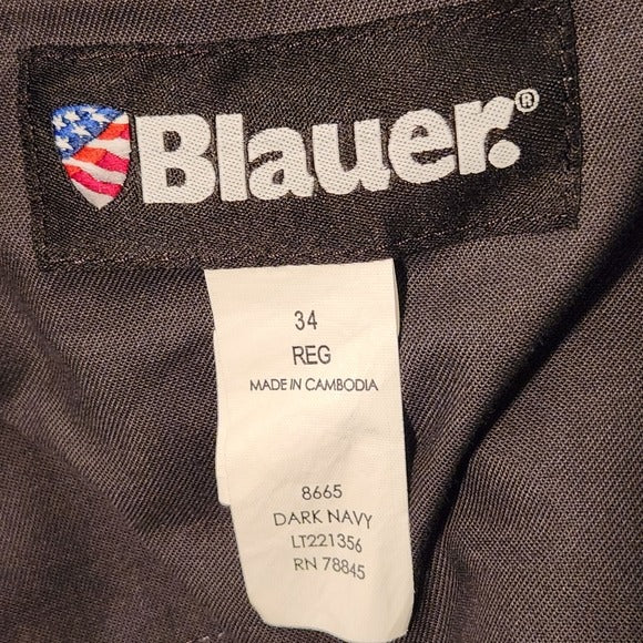 Blauer Dark Navy Cargo Work Pants Size 34 Regular