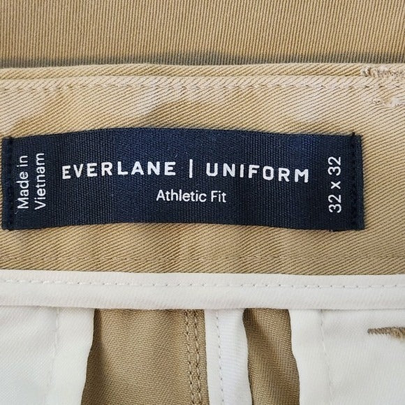 Everlane Men's Khaki Pants NWT Size 32 X 32 Everlane Athletic Fit Khaki Pants