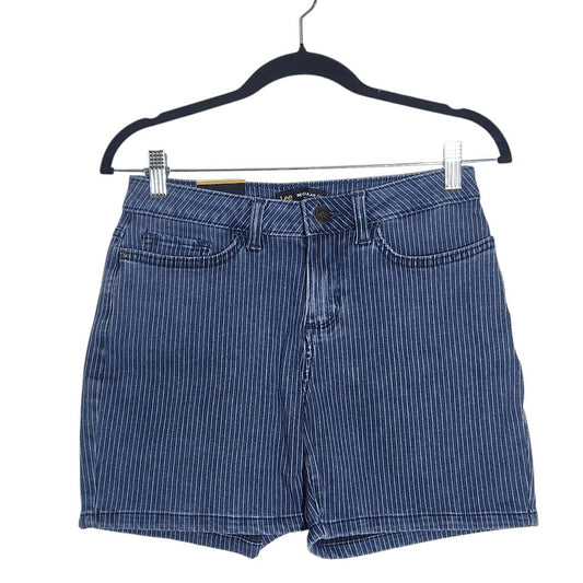 Lee Stripe Denim Shorts NWT Size 4 Lee Mid-Rise Striped Jean Shorts