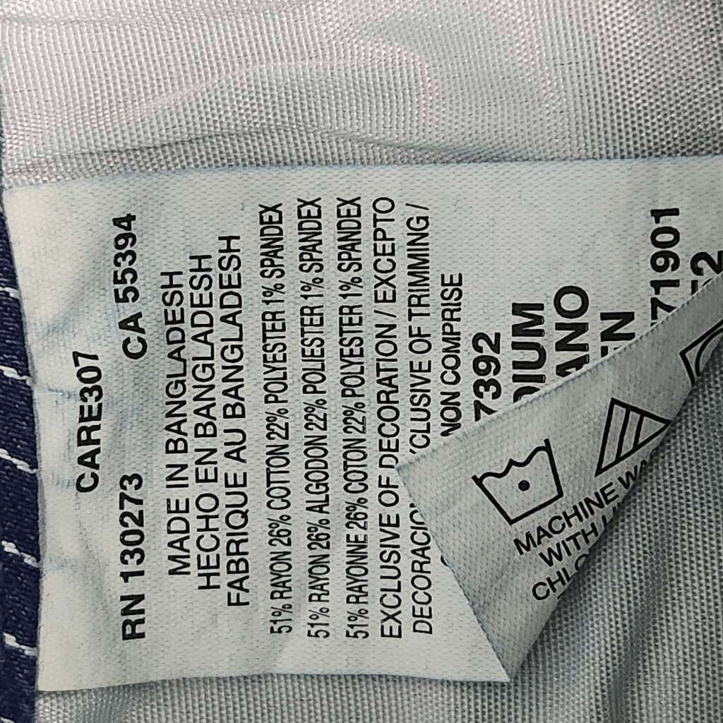 Lee Stripe Denim Shorts NWT Size 4 Lee Mid-Rise Striped Jean Shorts