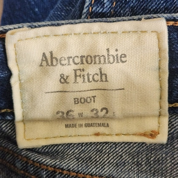 Abercrombie & Fitch Mens Bootcut Jeans Size 36 X 32 A&F Boot Cut Denim