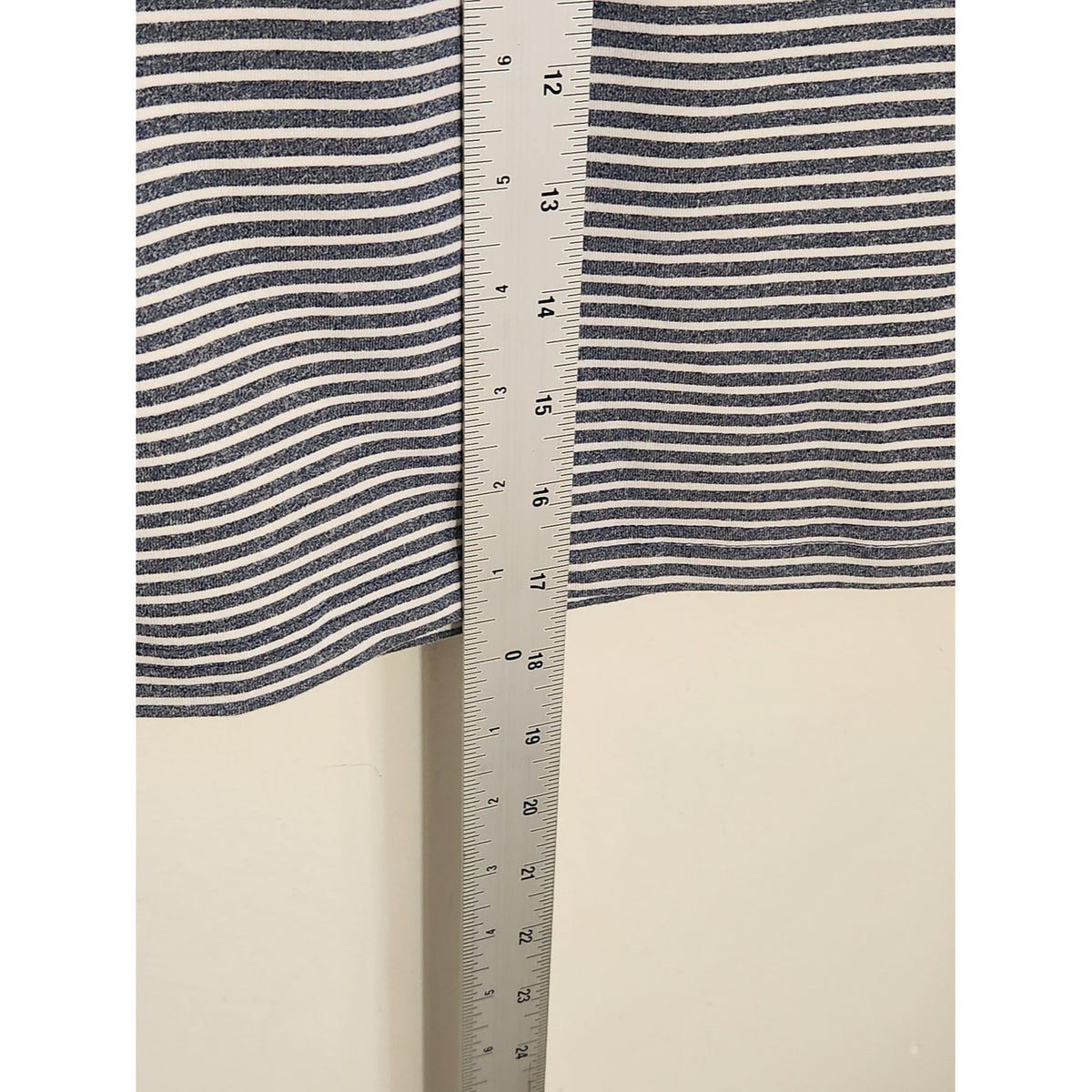 Talbots Navy and White Stripe Pull-on Mini Skort Size Large NWT