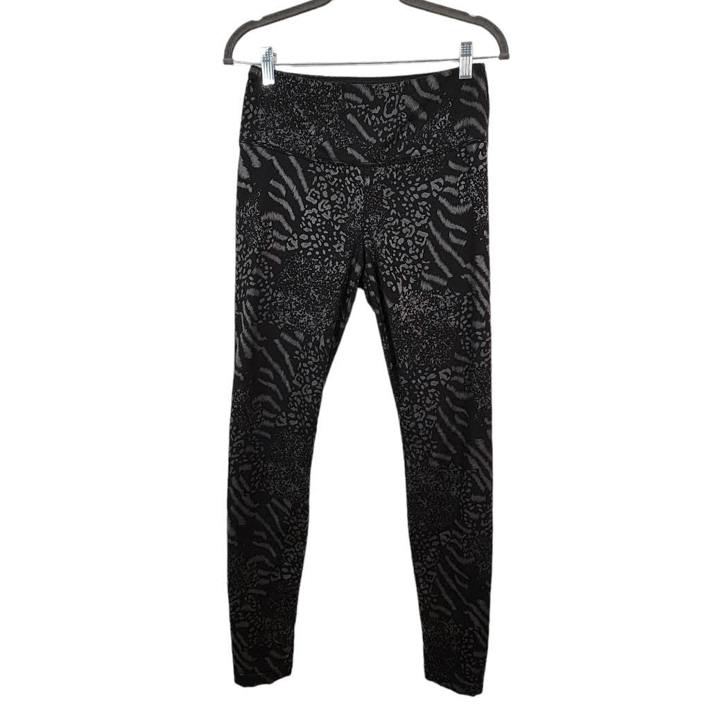 White House Black Market Metallic Animal Print Leggings Size 2 Long WHBM Legging