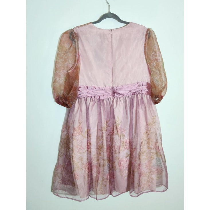 XPlusWear Womens Pink Floral Taffeta Cocktail Dress Size Large NWT Wedding Guest