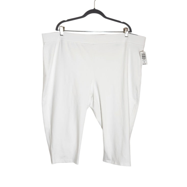 Torrid White Capri Leggings Size 5X NWT