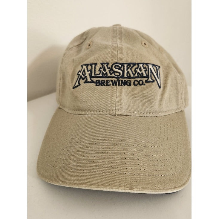 Alaskan Brewing Company Juneau Alaska Khaki Embroidered Hat