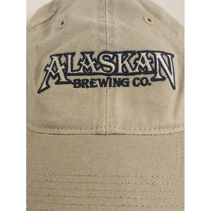 Alaskan Brewing Company Juneau Alaska Khaki Embroidered Hat