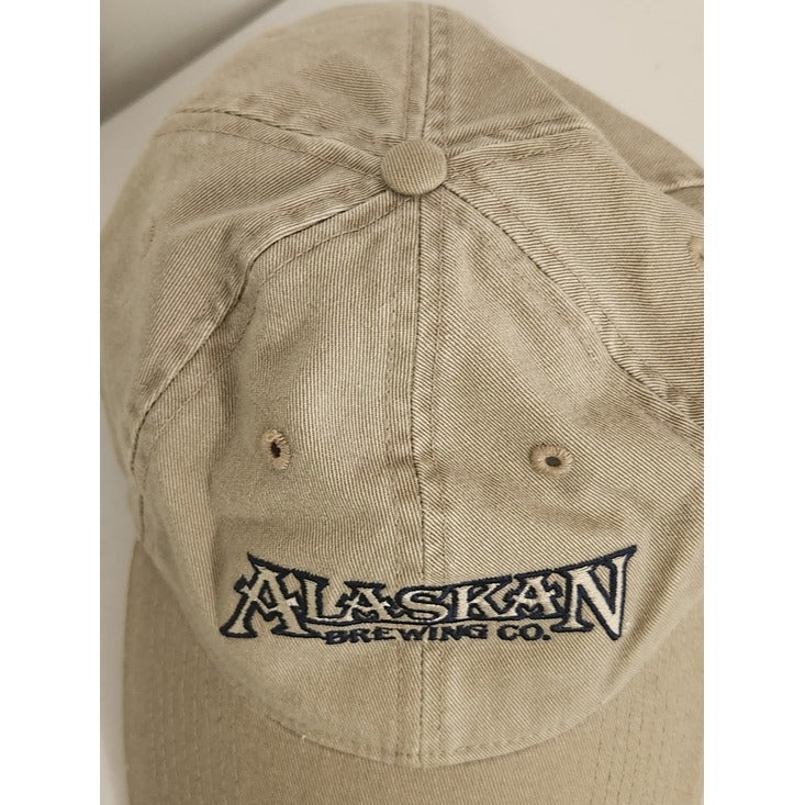 Alaskan Brewing Company Juneau Alaska Khaki Embroidered Hat