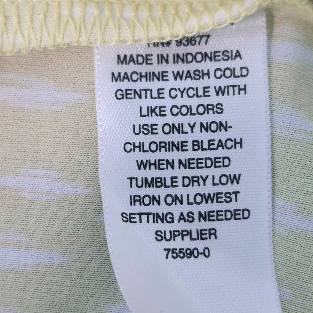 Worthington Yellow Print Halter Style Blouse Size Large NWOT Yellow Print Top