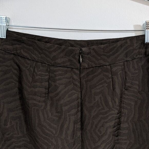 Ann Taylor Brown Animal Print Pencil Skirt Size 2P Ann Taylor Petite Brown Skirt