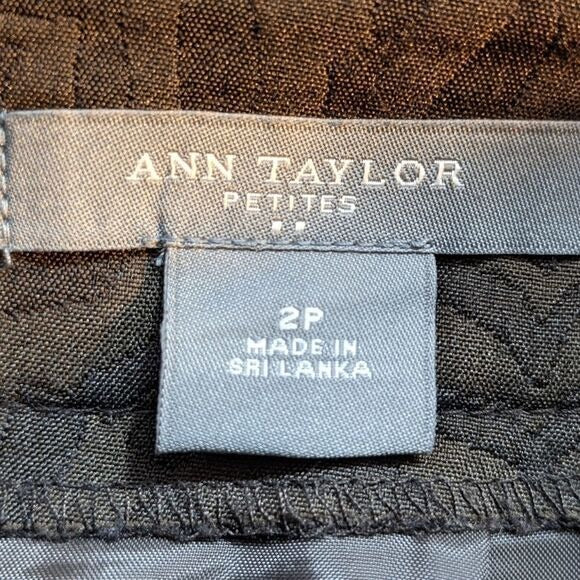 Ann Taylor Brown Animal Print Pencil Skirt Size 2P Ann Taylor Petite Brown Skirt