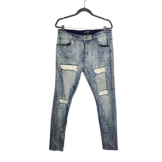 Serenade Distressed Patched Slim Fit Jeans Size 36