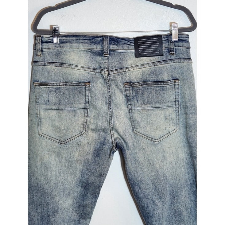 Serenade Distressed Patched Slim Fit Jeans Size 36