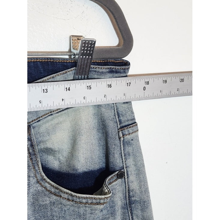 Serenade Distressed Patched Slim Fit Jeans Size 36