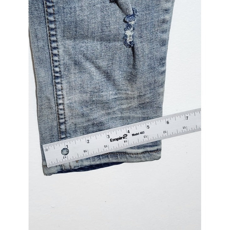 Serenade Distressed Patched Slim Fit Jeans Size 36