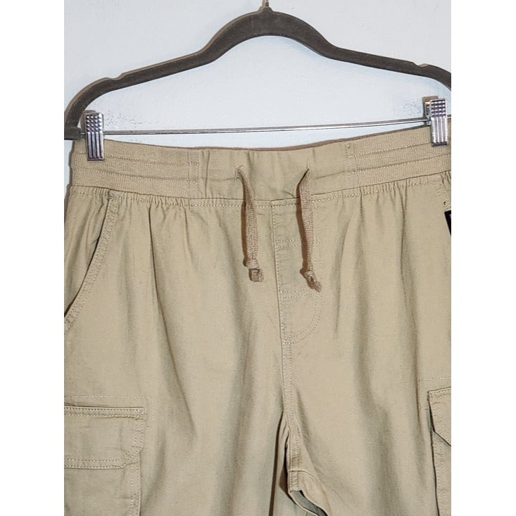 Highland Originals Mens Khaki Pull-On Cargo Shorts Size Medium NWT