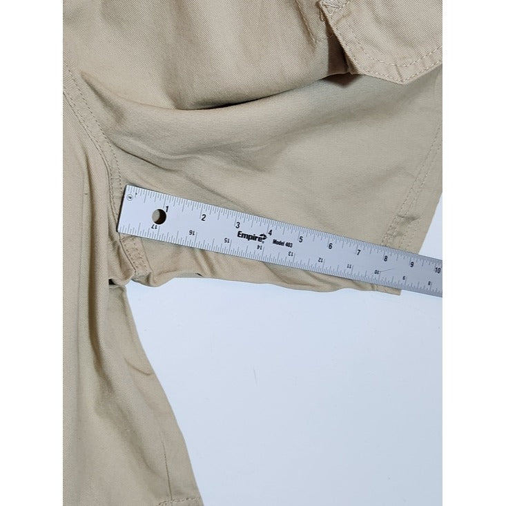 Highland Originals Mens Khaki Pull-On Cargo Shorts Size Medium NWT