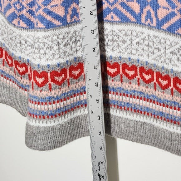 CJ Banks Red and Blue Fair Isle Sweater Size 3X NWT