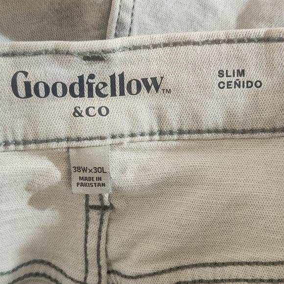 Goodfellas Men's Gray Slim Fit Jeans Size 38 x 30