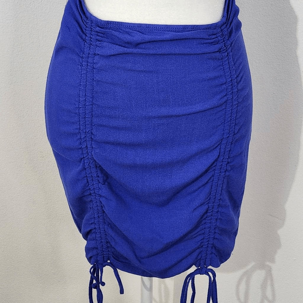 Wild Fable Blue Mini Dress with Cut Out Size Small Blue Bodycon Mini Dress