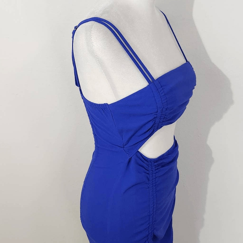 Wild Fable Blue Mini Dress with Cut Out Size Small Blue Bodycon Mini Dress