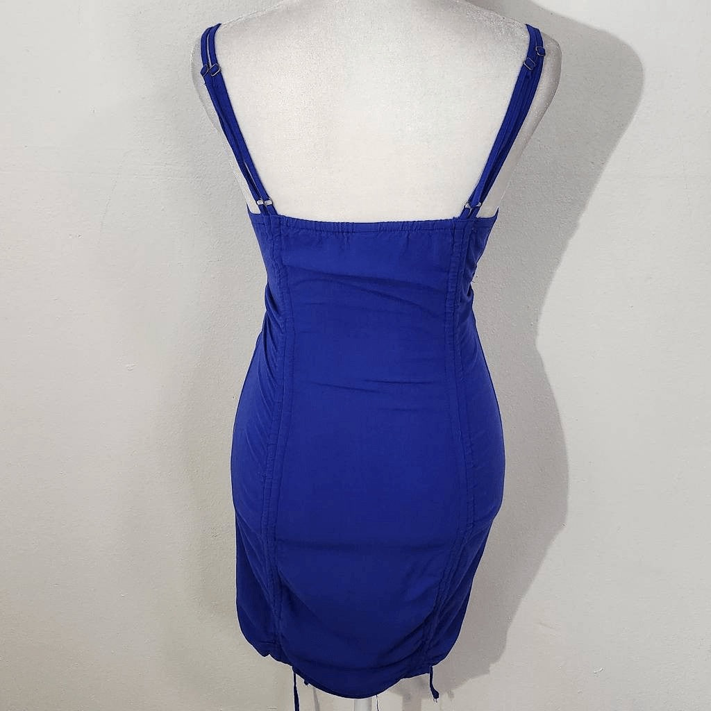 Wild Fable Blue Mini Dress with Cut Out Size Small Blue Bodycon Mini Dress