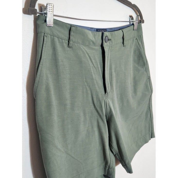 Faherty Olive Green All Day Shorts Size 30 7" Inseam