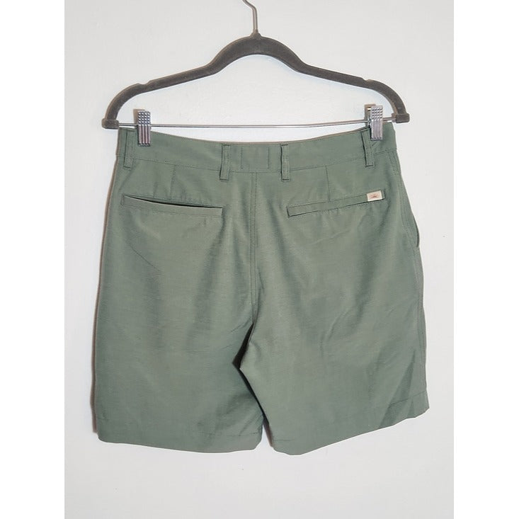 Faherty Olive Green All Day Shorts Size 30 7" Inseam