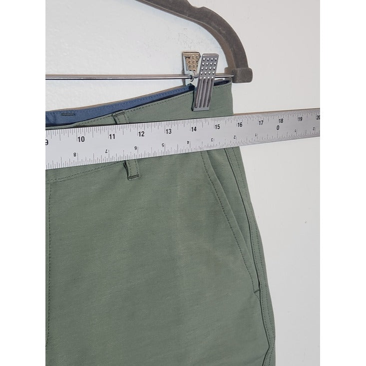 Faherty Olive Green All Day Shorts Size 30 7" Inseam