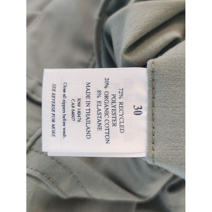 Faherty Olive Green All Day Shorts Size 30 7" Inseam