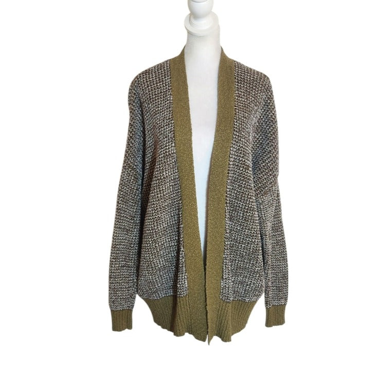 Urban Outfitters Green Chunky Knit Open Cardigan Sweater Size Small