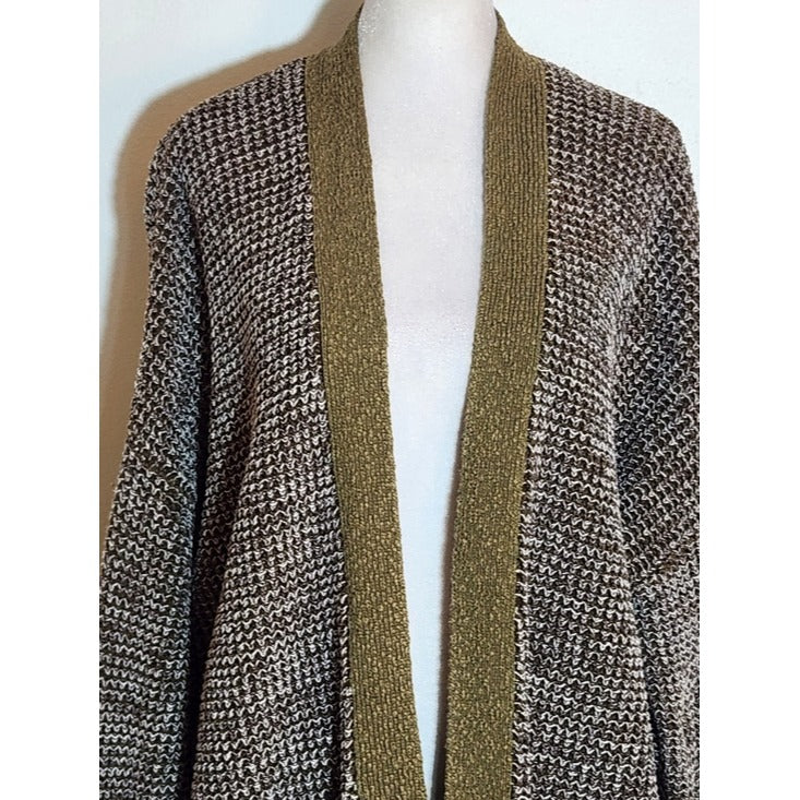 Urban Outfitters Green Chunky Knit Open Cardigan Sweater Size Small