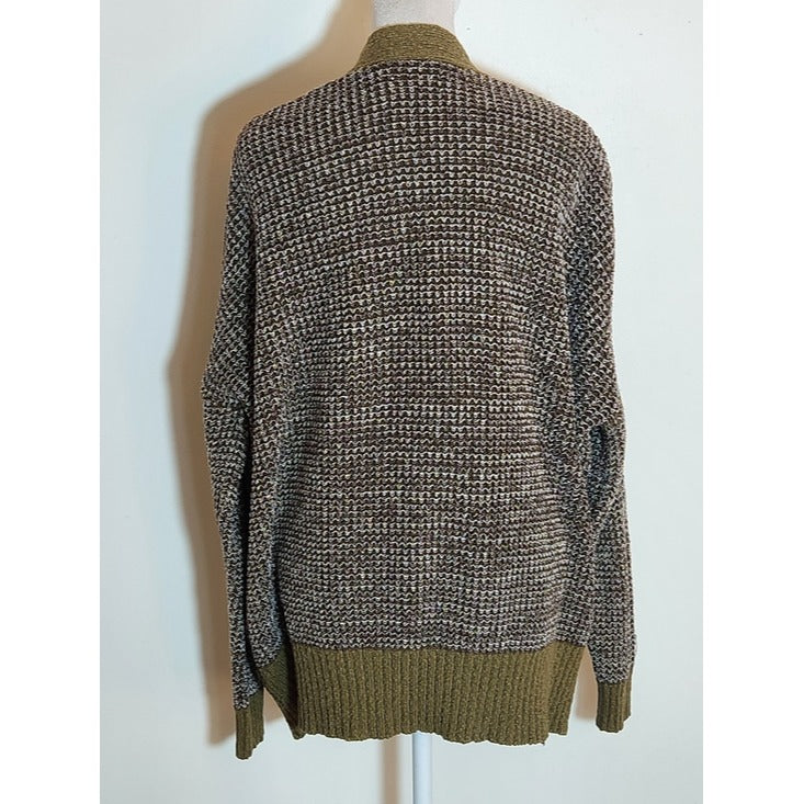 Urban Outfitters Green Chunky Knit Open Cardigan Sweater Size Small
