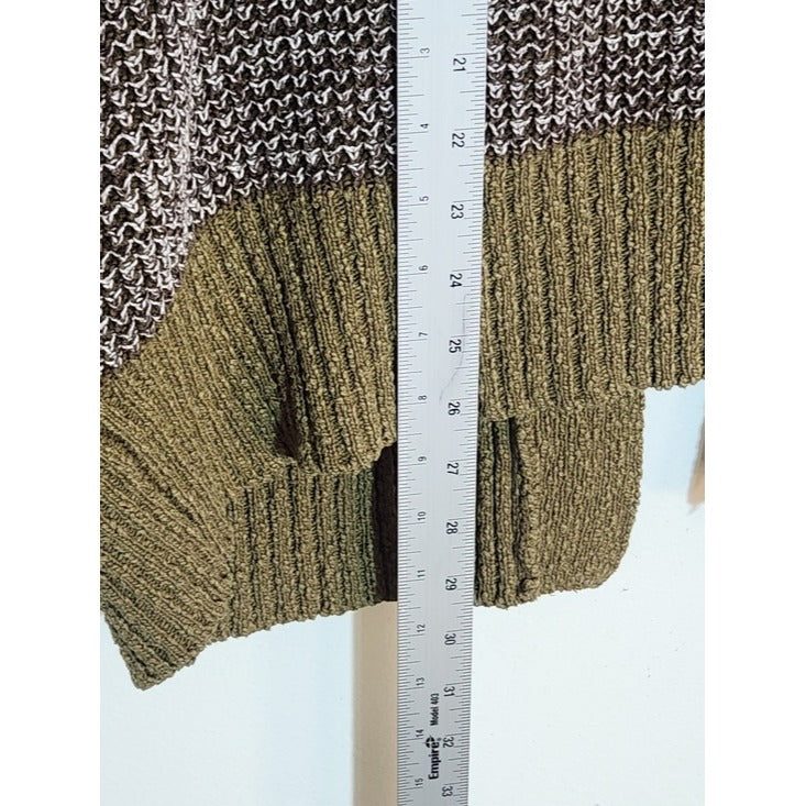 Urban Outfitters Green Chunky Knit Open Cardigan Sweater Size Small