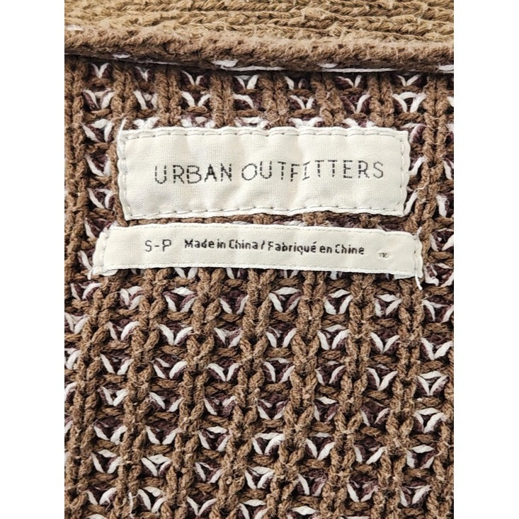 Urban Outfitters Green Chunky Knit Open Cardigan Sweater Size Small