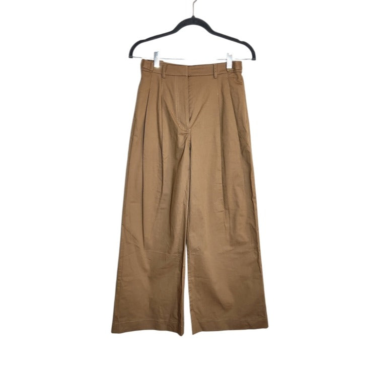 Abercrombie & Fitch Khaki Wide Leg Pleated Pants Size 24 Short