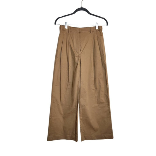 Abercrombie & Fitch Khaki Wide Leg Pleated Pants Size 24 Short