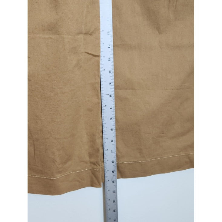 Abercrombie & Fitch Khaki Wide Leg Pleated Pants Size 24 Short