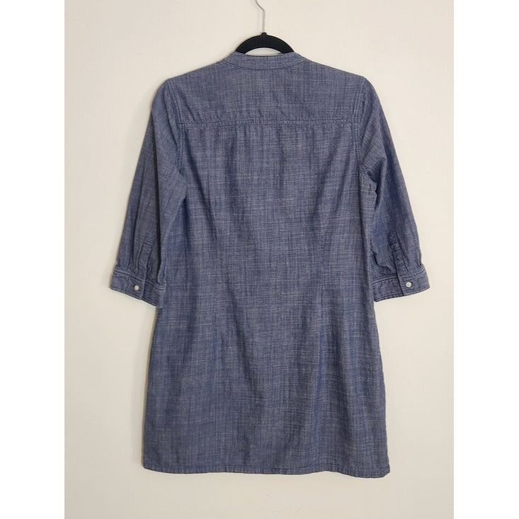 Old Navy Chambray Denim Mini Shirt Dress Size Medium