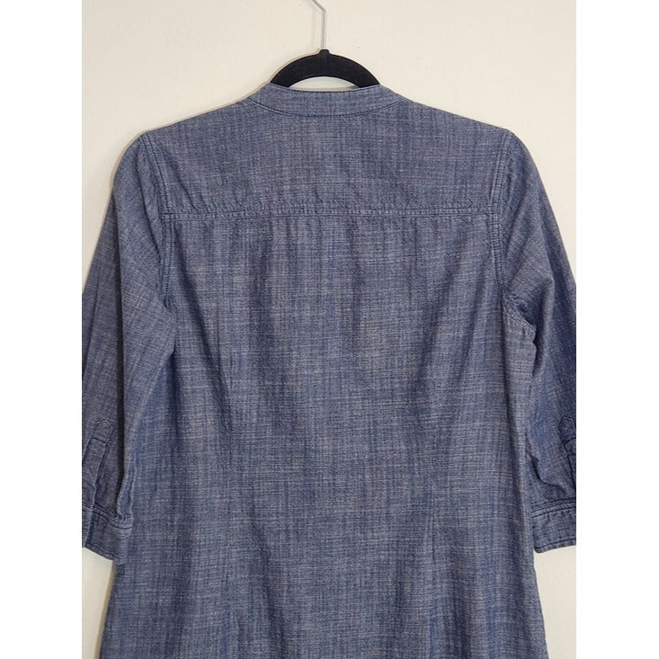Old Navy Chambray Denim Mini Shirt Dress Size Medium