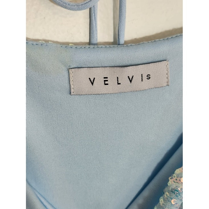 Velvi Light Blue Sequin Cocktail Dress Size Small Homecoming Dress
