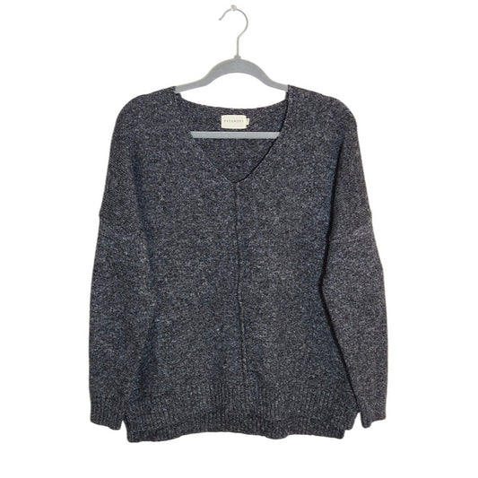 Dreamers Charcoal Gray Fuzzy Knit Sweater Size XS