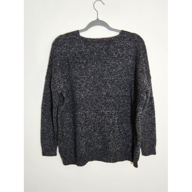 Dreamers Charcoal Gray Fuzzy Knit Sweater Size XS