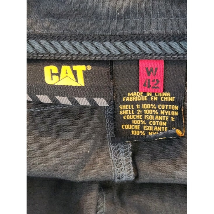 CAT Caterpillar Dark Gray DL Short Cargo Shorts Size 42 NWT