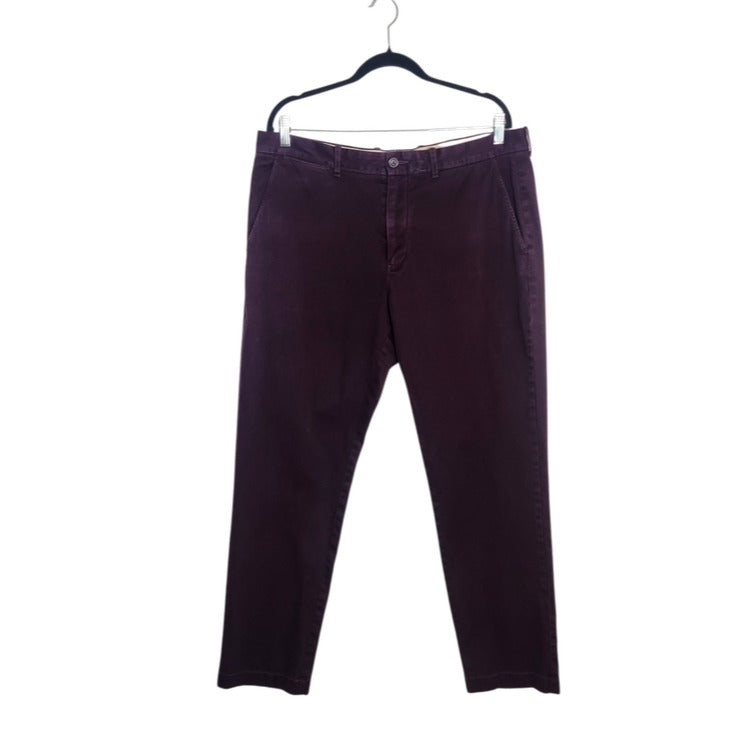 J. Crew Mens Plum Stretch Chino Pants Size 36x32