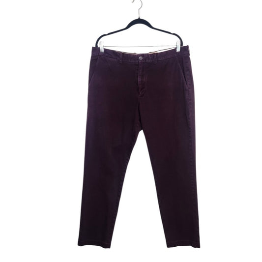 J. Crew Mens Plum Stretch Chino Pants Size 36x32