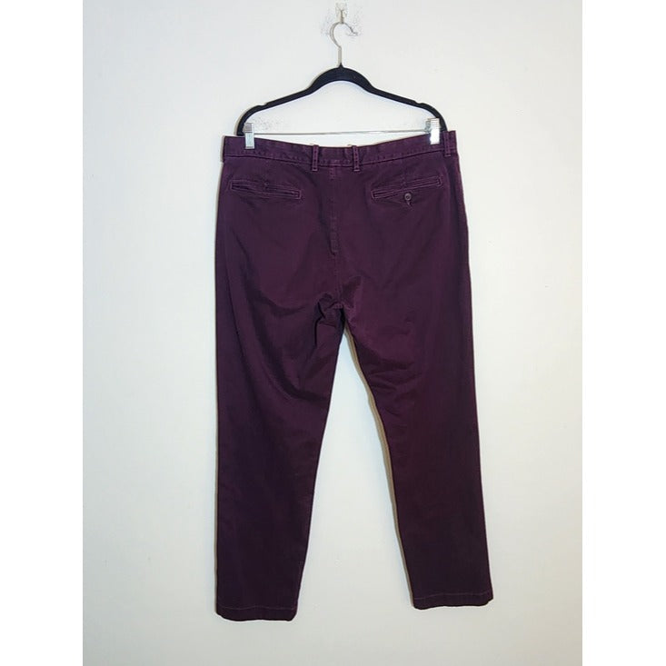 J. Crew Mens Plum Stretch Chino Pants Size 36x32