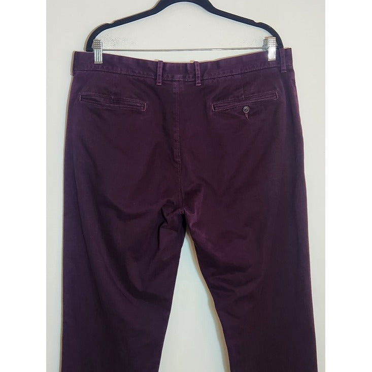 J. Crew Mens Plum Stretch Chino Pants Size 36x32