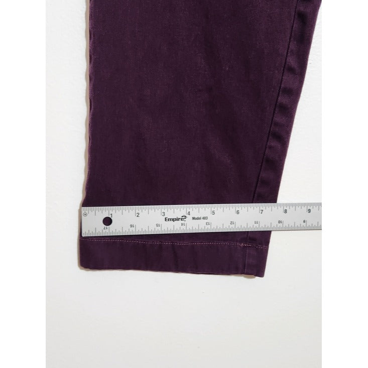 J. Crew Mens Plum Stretch Chino Pants Size 36x32